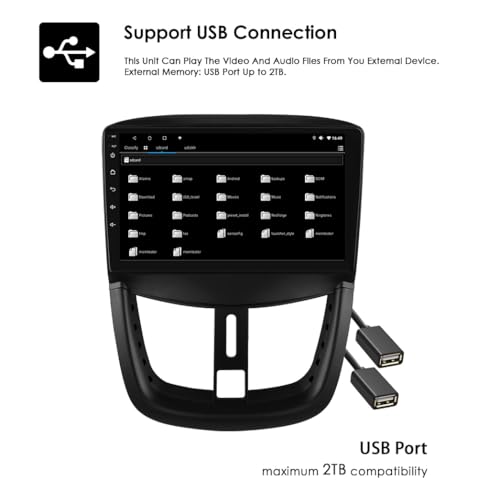 Autoradio Peugeot 207 Android 13 Ossuret 9" GPS - 5