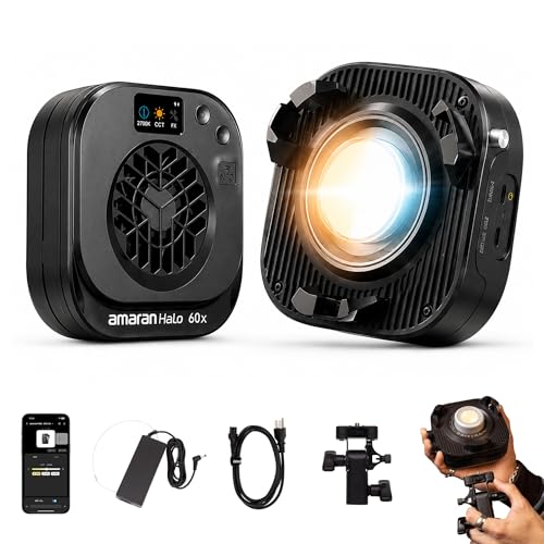 Image of amaran Halo 60x COB Video Light Bi-Color USB-C PD Bowens 63W