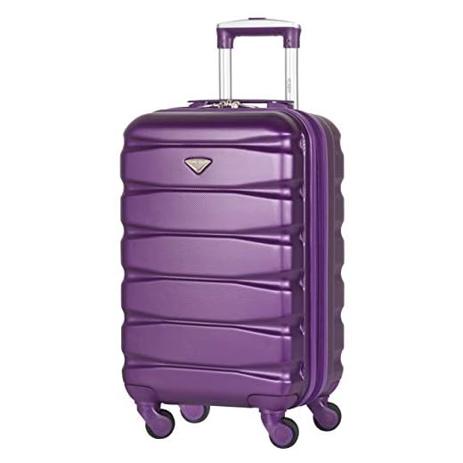 Flight Knight ABS 3 Tamanos Maleta Ligera Compatible con Vueiling, Iberia, RyanAir, Easyjet, Air Nostrum, Air Europa Entre Muchas Otras! Maleta De Mano 55x35x20 cm Maletas De Viaje Grandes 4 Ruedas