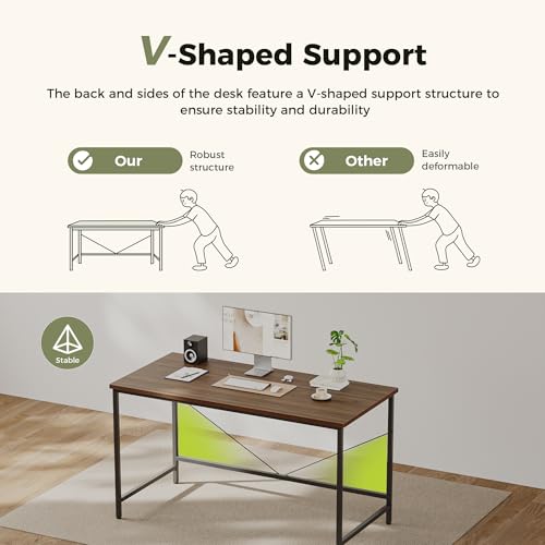 Image of Mericonia 32x16 Inch Computer Desk, 0.6 inch Thick Small Office Table