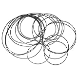 Construction en caoutchouc : fabriquées en caoutchouc, ces courroies offrent une excellente durabilité et une grande sécurité, garantissant une utilisation sans détérioration fil du temps. courroie pour lecteur de cassettes, remplacement de courroie pour lecteur de cassettes