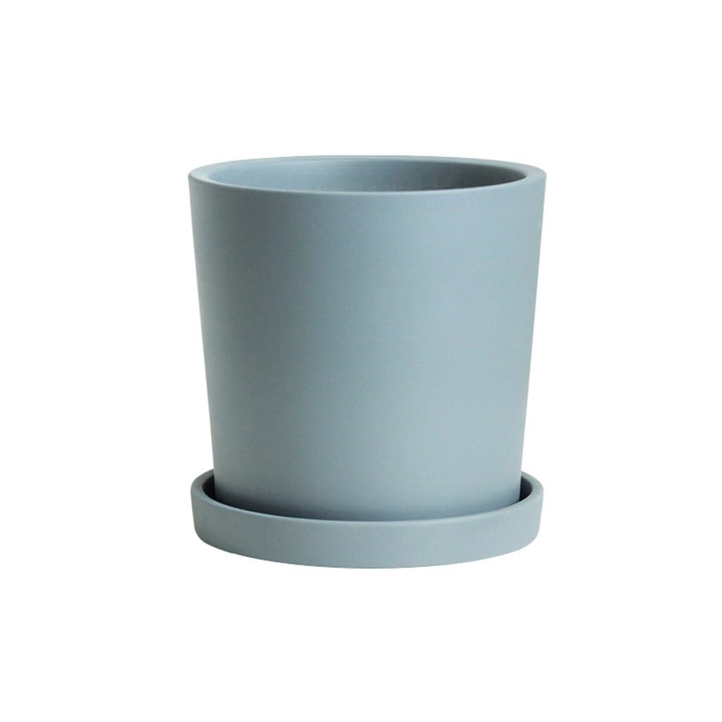 GELASIGE Flower Pots Nordic Style Simple Ceramic Flower Pot Small Orchid Home Flower Pot Luxury Home Decoration Flower Pot Outdoor Flower Pots(A)