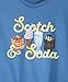 Scotch & Soda Girls Cotton Jersey Fashion Short Sleeve Top, Riviera Blue, M