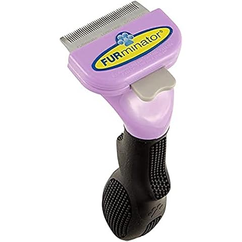 FURminator deShedding-Tool Katze Größe S - Katzenbürste für kleine Katzen zur Entfernung der Unterwolle, Langhaar-Variante, Version 1.0 Cover