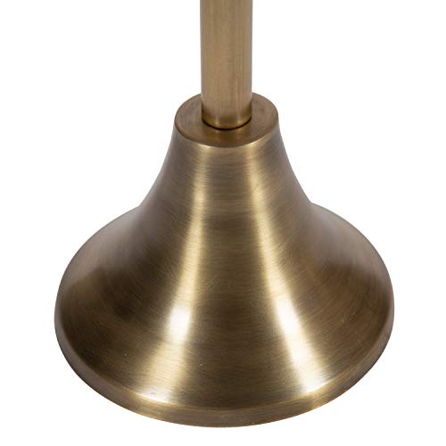 Image of Kate and Laurel Sanzo Bohemian Side Table, 9 x 9 x 23, Gold, Decorative Pedestal End Table for Display and Storage