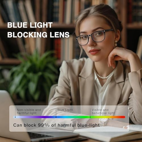 Image of IFLASH | Zero Power Blue Cut Computer Glasses | Gaming Glasses | Anti Glare, Lightweight & Blocks Harmful Rays | UV Protection Specs | Men & Women | Medium