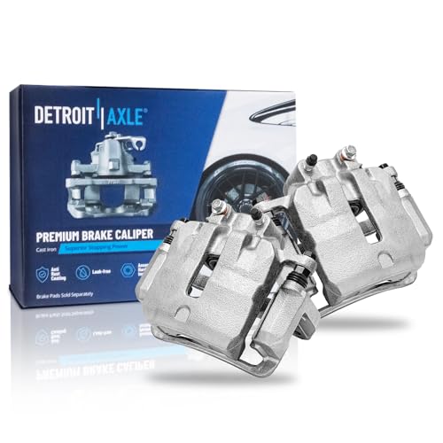 Detroit Axle - Front 2pc Brake Calipers for Chevrolet Impala Malibu Equinox GMC Terrain Buick LaCrosse Regal Allure Cascada Cadillac ELR 2 Brake Calipers w/Brackets Replacement