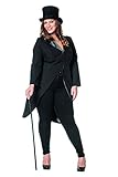  narrenkiste L3200150-52 Damen Theater Frack schwarz Gr.52