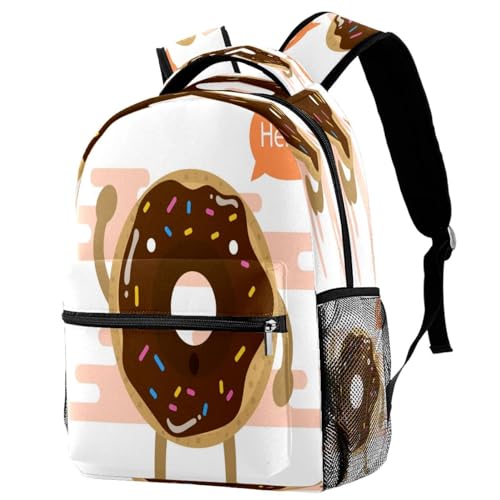 Sac de voyage décontracté imprimé donuts pour les sorties de weekend