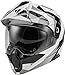 FLY Racing Adult Odyssey Summit Helmet (Black/White/Grey, Medium) ECE/DOT FMVSS 218 approved