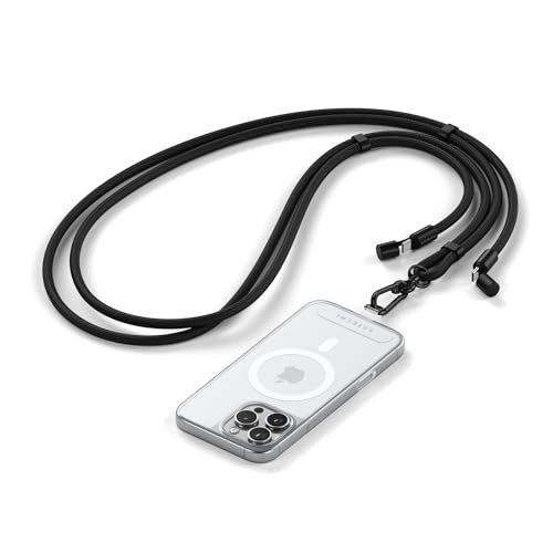 Satechi OntheGo USB-Cランヤードケーブル 60W急速充電 480Mbpsデータ転送 スマホストラップ 調節可能な編...