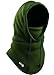 Balaclava Fleece Hood - Windproof Ski Mask - Ultimate Thermal Retention & Moisture Wicking with Performance Soft Fleece Construction Army Green