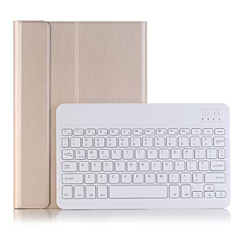 TianTa Huawei Enjoy Tablet 2 Coque Clavier QWERTY, Étui avec Détachable sans Fil Bluetooth Support Mince Intelligente Cuir PU Magnétique Housse pour Huawei Honor Pad 6 / MatePad T 10s 2020 10.1" - Or