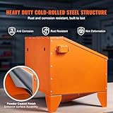 VEVOR 40 Gallon Sandblasting Cabinet, 40-120PSI Portable Benchtop Sand Blasting Cabinet, Heavy Duty Steel Sand Blaster with Blasting Gun & 4 Ceramic Nozzles for Paint, Stain, Rust Removal - Image 5