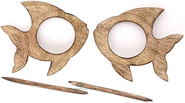Beautiful Curtain Tiebacks, Wooden Curtain Hook, Handmade Wooden Window Treatment Drape, Fish Rustic Decorative Curtain Holdbacks, Home Décor, Set of 2