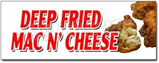 24" DEEP Fried MAC N' Cheese Decal Sticker Macaroni and Cheese Baked hot
