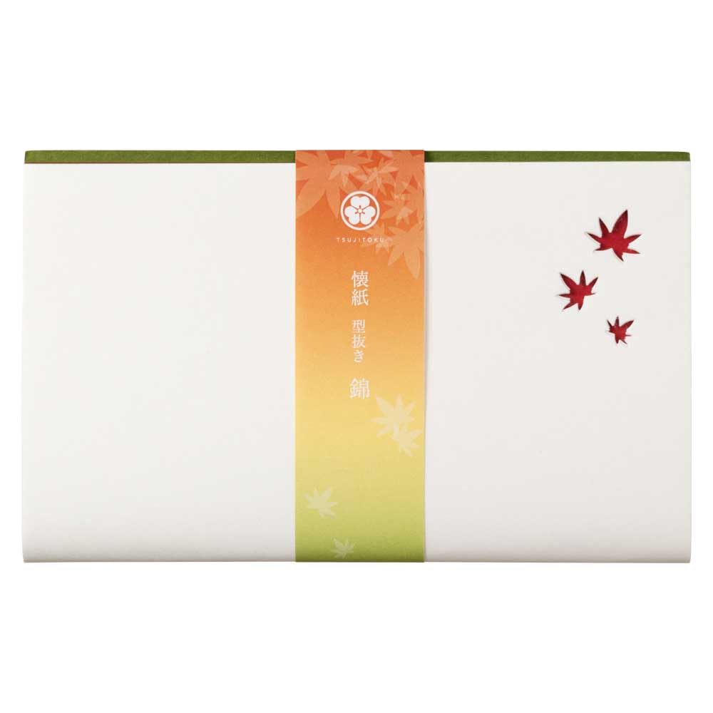 Amazon｜辻徳 型抜き懐紙 錦（紅葉） 型抜き懐紙10枚＋朱色紙5枚