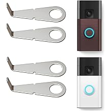 Video Doorbell Key Replacement Tool for 2024 Models, Stainless Steel Doorbell Release Key, Portable Removal Tool for Easy Battery Replacement & Installation 4 Pack