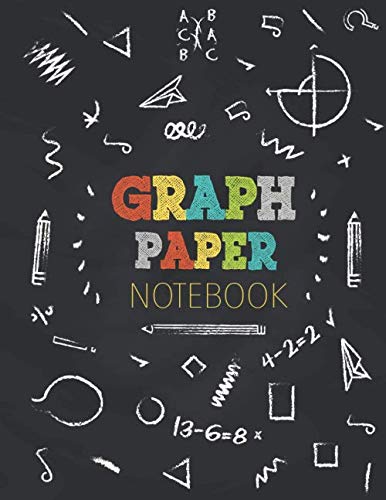 Graph Paper Notebook: 100 Pages / Quad Ruled 1/2 Inch Squares / Math Grid Paper Notebook 2 Squares Per Inch For Kids (Composition Books, Large 8.5” X 11”)