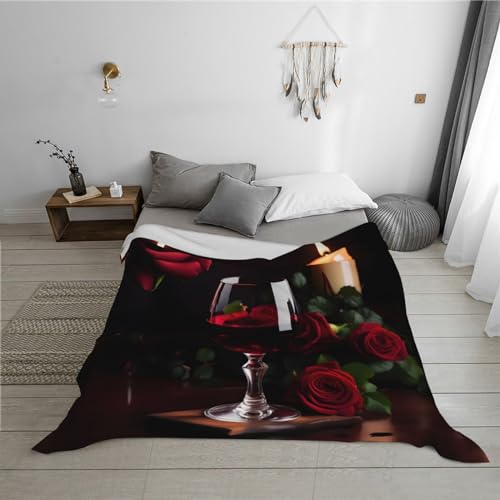 Couverture de lit de luxe en microfibre épaisse teinte bougie raffinée