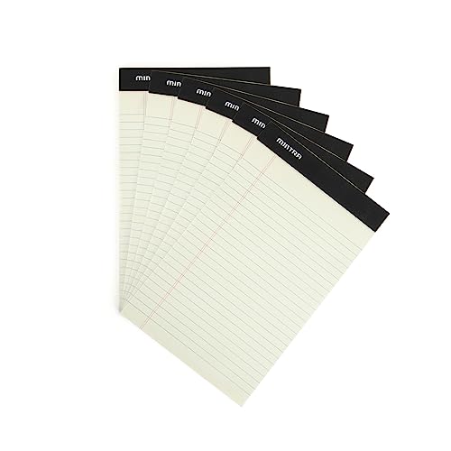 Image of Mintra Office Legal Pads, ((Basic 6pk - (Green Paper) (5in x 8in (Narrow Ruled), 6pk (Green Tint))