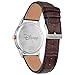 Citizen Eco-Drive Disney Steamboat Willie Mickey Mouse Stainless Steel Case Watch, Brown Leather Strap (Model: AW1788-07W)