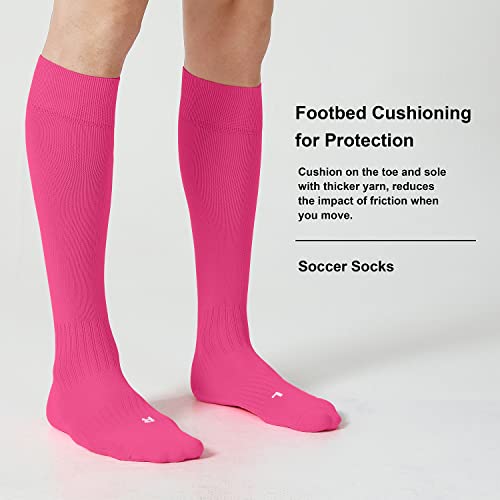 Image of CS CELERSPORT 2 /3 Pack Soccer Softball Baseball Socks for Youth Kids Adult Multi-Sport Compression Knee High Socks