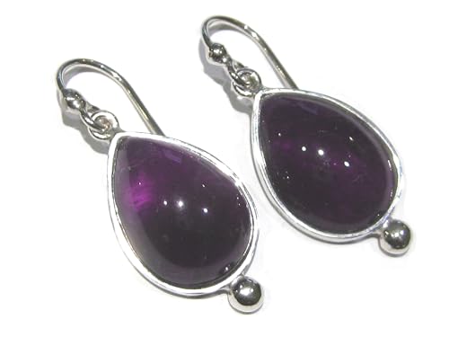 Boucles d'oreilles améthyste argent 925 à porter au quotidien ou en soirée chic