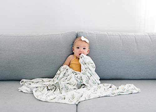Image of Copper Pearl Swaddle Blankets for Newborns | Soft Stretchy Receiving Blankets for Boys and Girls | Large 46 x 46 Inch Baby Blankets | Lightweight and Breathable Swaddles | Fern