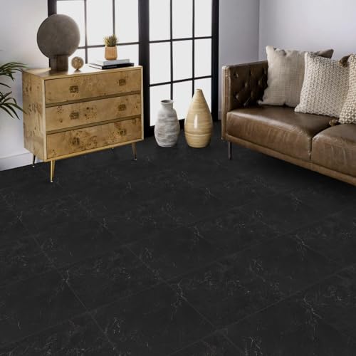 Peel and Stick Floor Tile Marble Vinyl Flooring Coverings Kitchen Bedroom Ground House Renovation Vinyl Tile Easy to Apply 10 Pieces/Pack