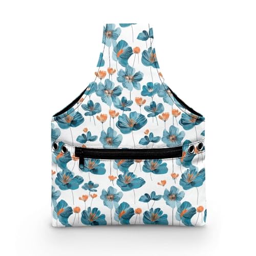 Image of Flower Yarn Bags with Holes for Crochet for Women Knitting Yarn Storage Bag Organizer Small Crochet Organizers and Storage Lightweight Knitting and Crochet Supplies