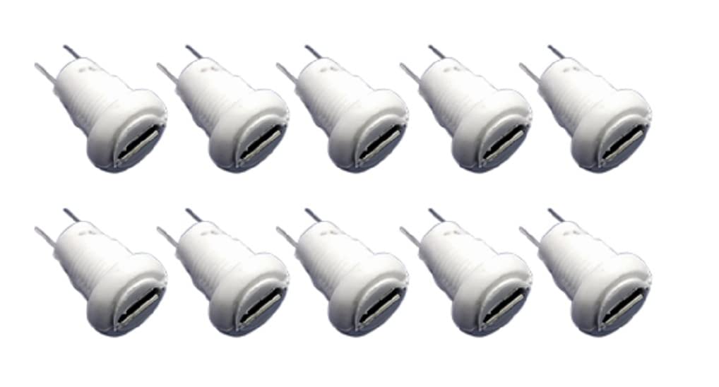 Wizzo (Pack of 10 Pieces Micro USB V8 Female Panel Mount Socket Connector For Electronic Circuits, DIY Hobby Kit Multipurpose (White) (B0B2RZFYZJ) Amazon Price History, Amazon Price Tracker