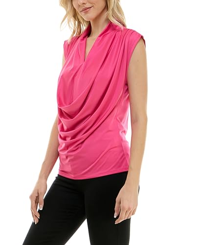 Image of Zac & Rachel Women's Pull on Sleeveless Dty Cowlneck Knit Top