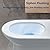 Elongated One-Piece Toilet | 0.8/1.28GPF Dual Flush with Soft-Close PP Seat | cUPC Certified Ceramic & PP Combo | Compact Design, Easy Cleaning | White Modern Bathroom Toilet