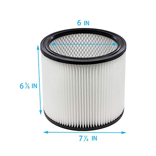 Extolife Replacement Filter Compatible With Shop-Vac 90350 90304 90333 Replacement Fits Most Wet/Dry Vacuum 5 Gallon And Above (1) #TOP5