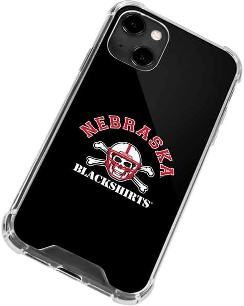 Skinit Clear Phone Case Compatible with iPhone 13 - Officially Licensed University of Nebraska Blackshirts Design
