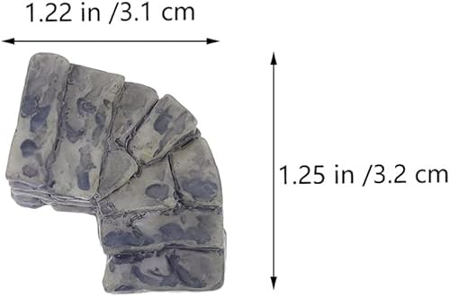 Miniatura 6 de Sewroro 10pcs Miniature Stone Steps Micro Resin Path Stairs Miniature Garden Stairs Accessories Micro Landscape Decoration