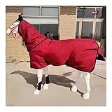 【Protection From High Wind】A long tail flap and adjustable elastic leg straps will keep the blanket from blowing up around his rump if a strong wind kicks up.