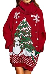 Red - Christmas Tree & Snowman