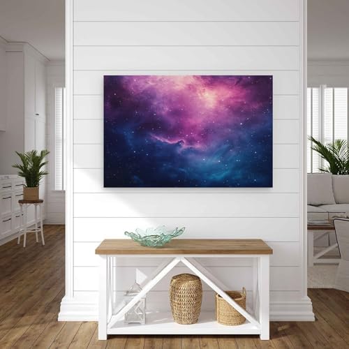 Tableau nébuleuse colorée DEBAOKA pour un salon moderne chic