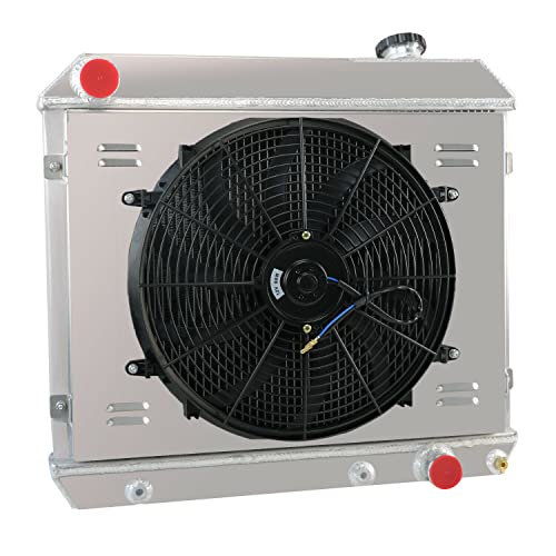 Alloyworks 4 Row Core Aluninum Radiatorshroudfanrelay For 1961 1962 1963 1964...