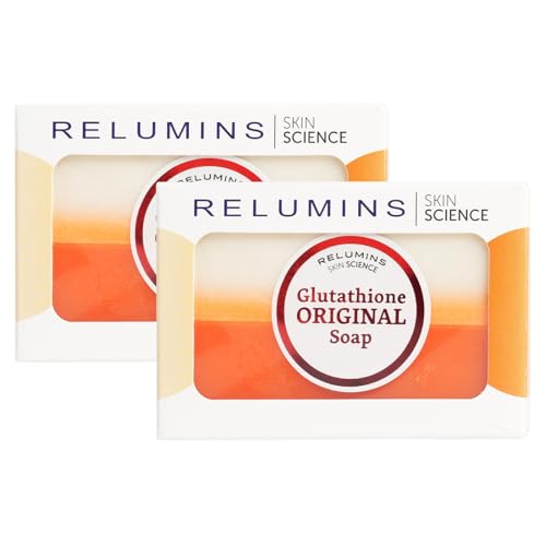 Relumins Glutathione Soap Bars, Ultimate Gift for Mothers– Deep Cleansing & Hydrating Soap for Smooth, Refreshed Skin – Gentle Exfoliating Formula for Face & Body – 5 x 135g Bars
