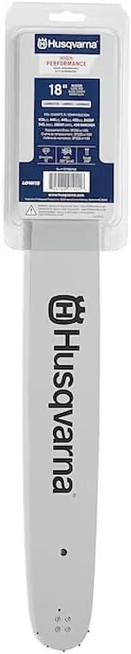 Husqvarna HLN250 18-Inch Laminated Chainsaw Bar, .325" Pitch .050" Gauge, 72 Drive Links, Chainsaw Accessories for 435(e), 440(e), 445(e), 450(e), 543XP, 545(MII), 550XP(MII) and 450 Rancher, Gray