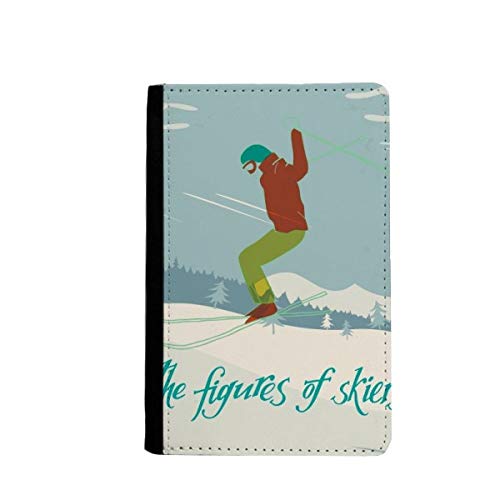 Porte-passeport de ski classique aux finitions soignées et étui multicolore