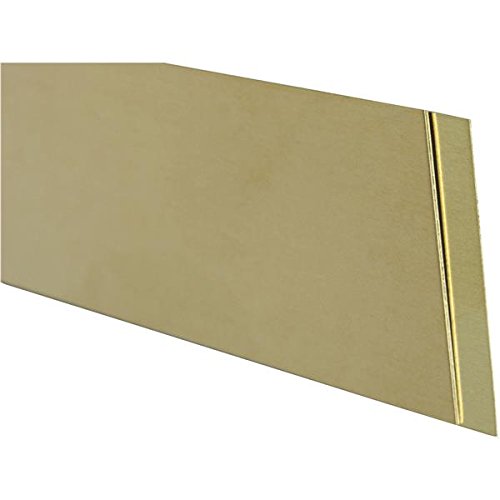 K&S 0.064 in. x 3/4 in. W x 12 in. L Brass Metal Strip