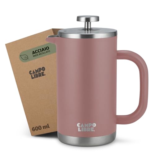 Campo Libre.® GIORGIO – French Press in Acciaio Inossidabile, Doppia