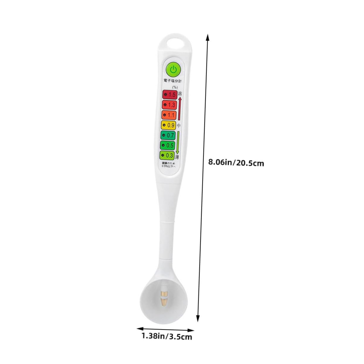 OUNONA Misuratore Salinità Portatile Per Alimenti Display Led Strumento Test Della Salinità Per Salamoia Sottaceti e Fermentati Dispositivo Misurazione Del Alimentare