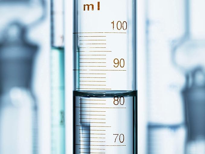 Image of Bello Borosilicate Glass 3.3 Scientific 6pcs Measuring Cylinder 50ml Round Base For School College, Chemistry, Lab Laboratory