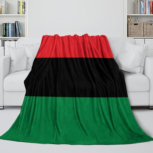 Couverture drapeau africain 3D jeté de canapé microfibre 150x200cm