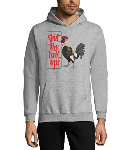 Sweat coq drôle pour rester au chaud avec style sweat à capuche coton gris